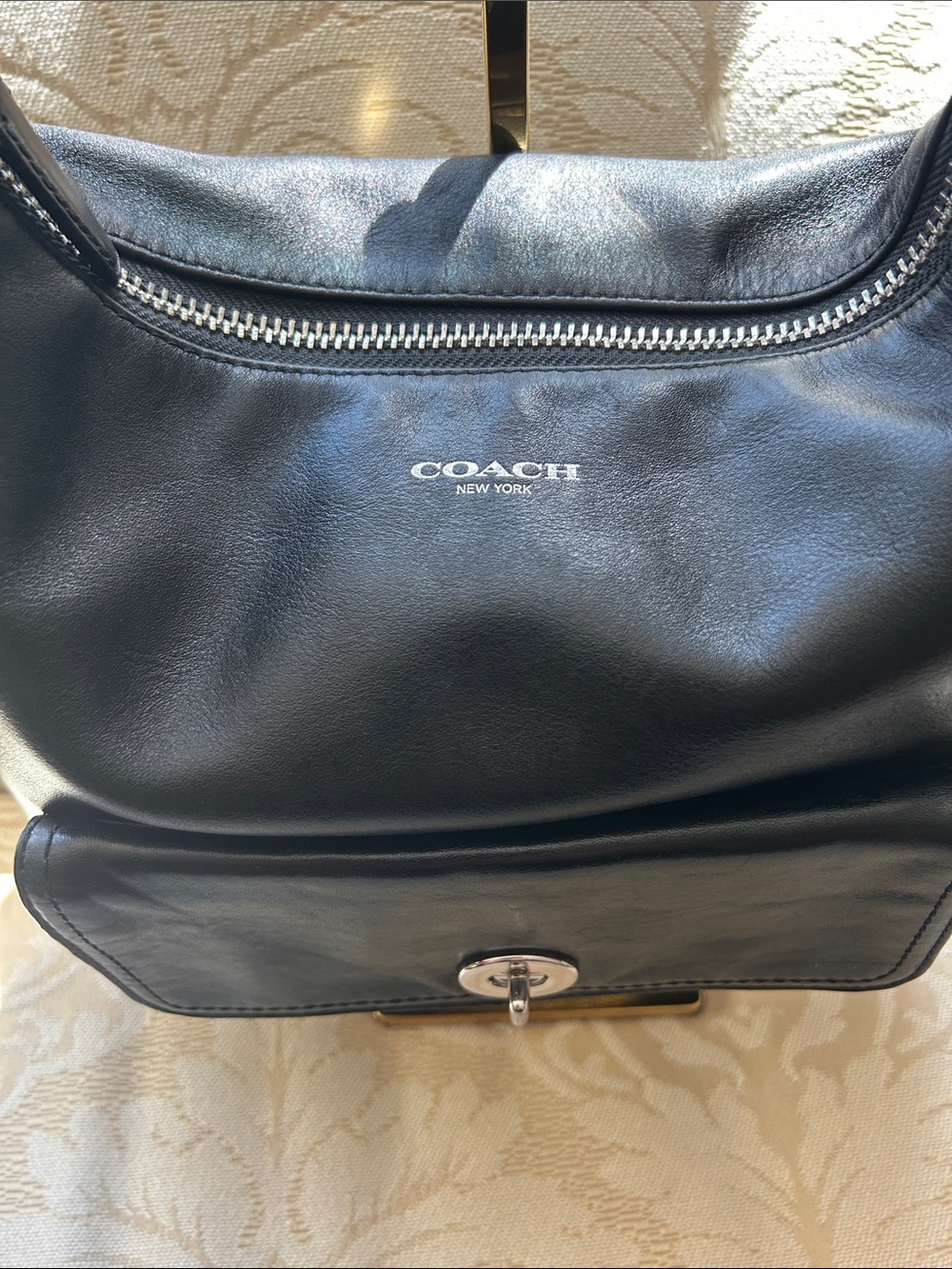 Coach 2012 Legacy Courtenay Black Leather Convertible Hobo Shoulder Orig $298 - Picture 2 of 13